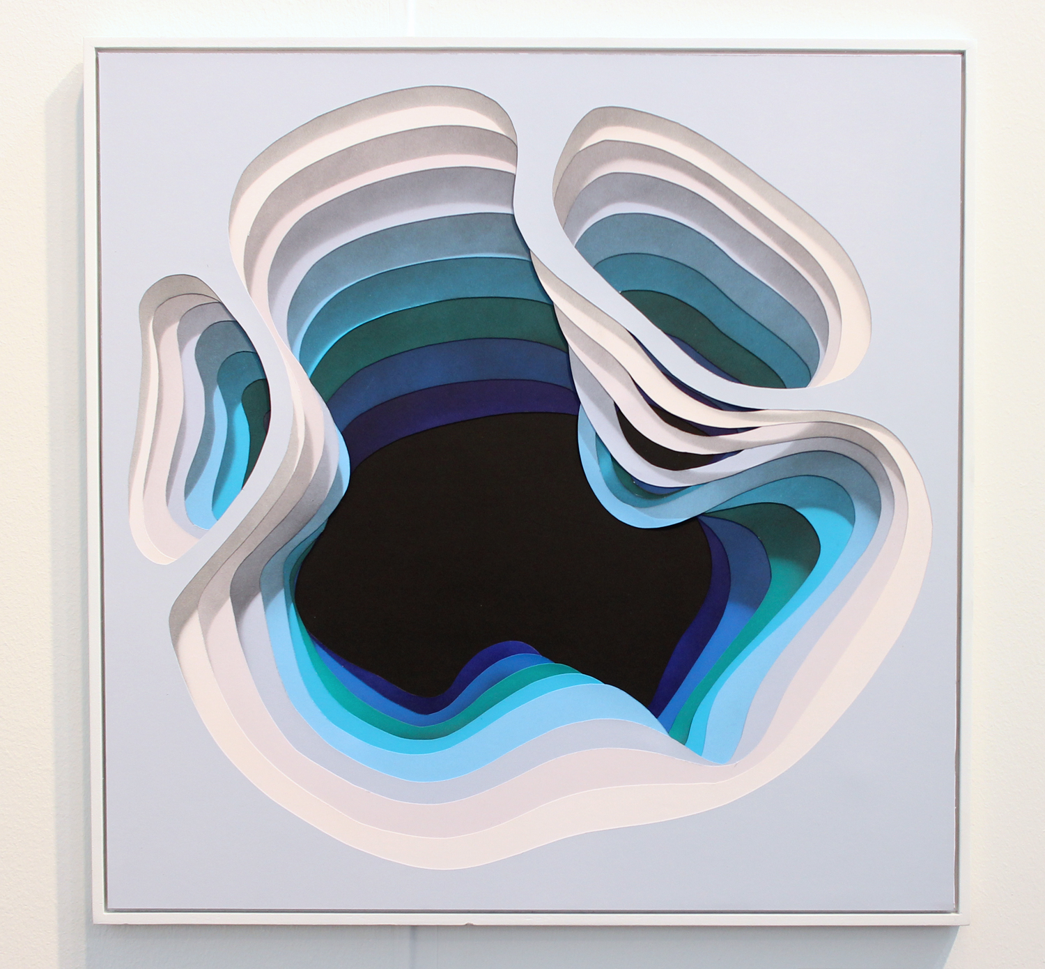 1010 - "Limbus_07", acrylic on handcut paper. represented by Hashimoto Contemporary