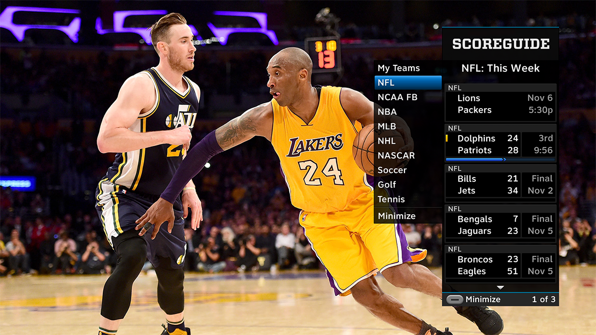 DIRECTV ScoreGuide STB Application