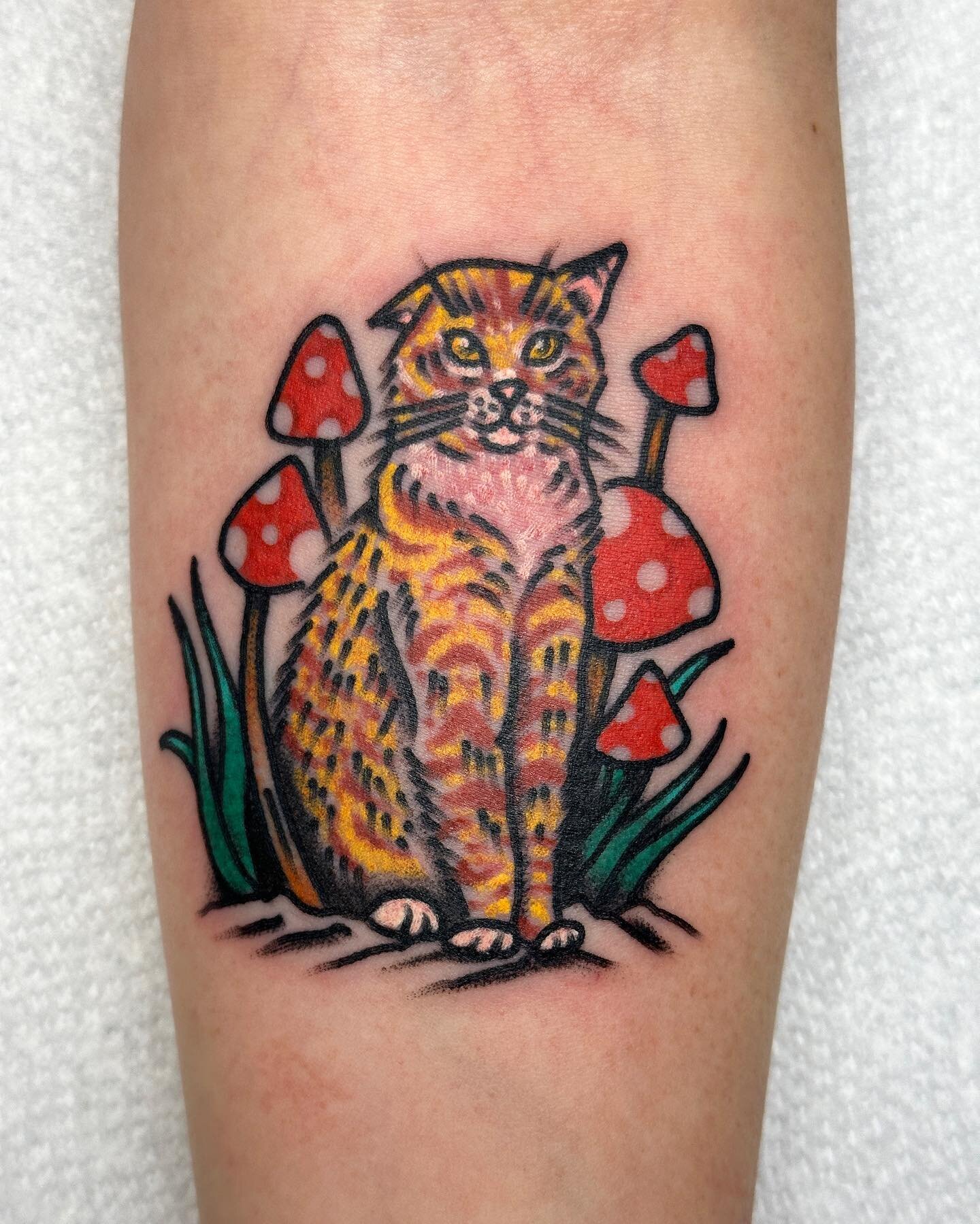 My cousin @myerger90 came to Ann Arbor today and we made this portrait for cat toad 🍄 @namebrandtattoo
