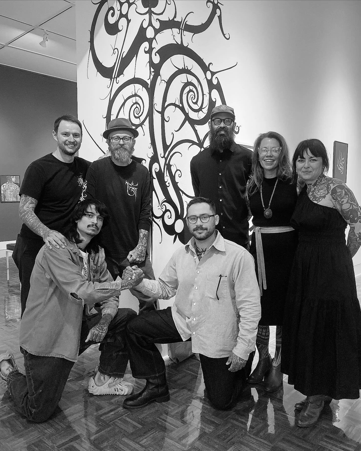 NBT crew (minus two ☹️ @nmelody &amp; @k__lyon but they were there in spirit ❤️) kickin off the flint institute of art opening of &ldquo;MI Ink: The Art of Tattoos&rdquo; May 17th - August 31st, 2025. We are super proud of our whole crew they are som