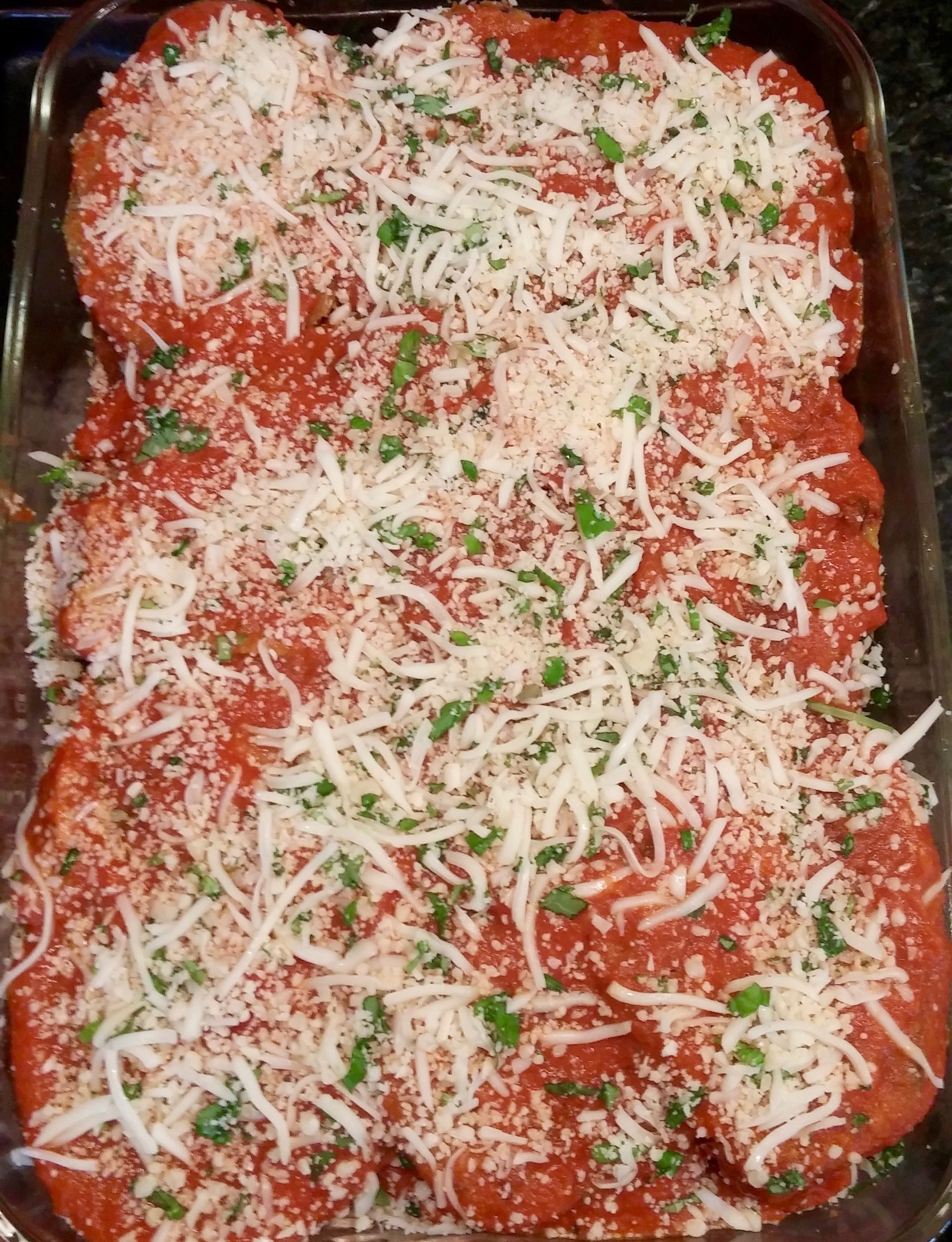Ready for the oven . . . 
