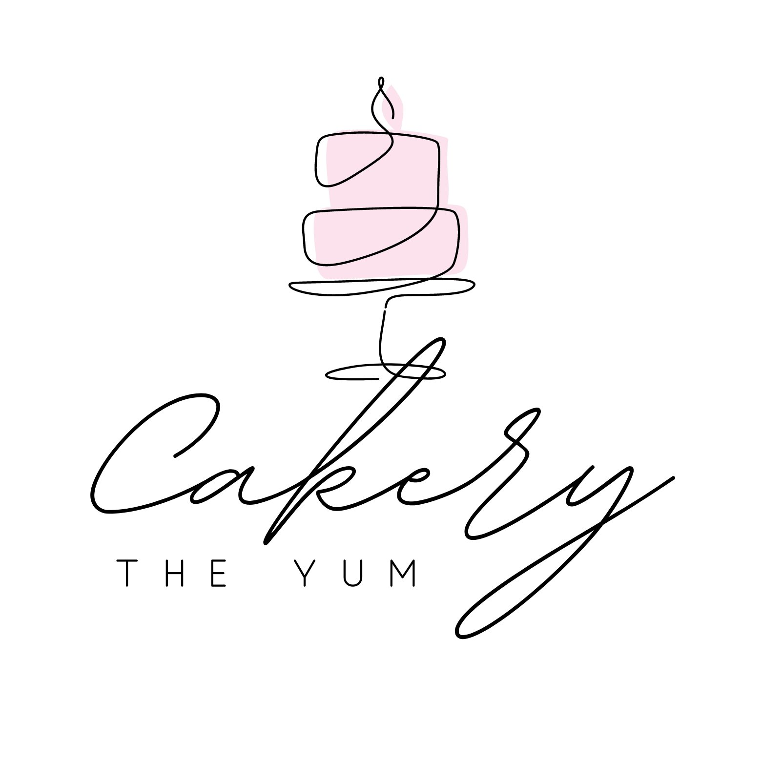 The Yum Bakery White And Pink Simple Cake Shop Logo 2024-04-28.jpg