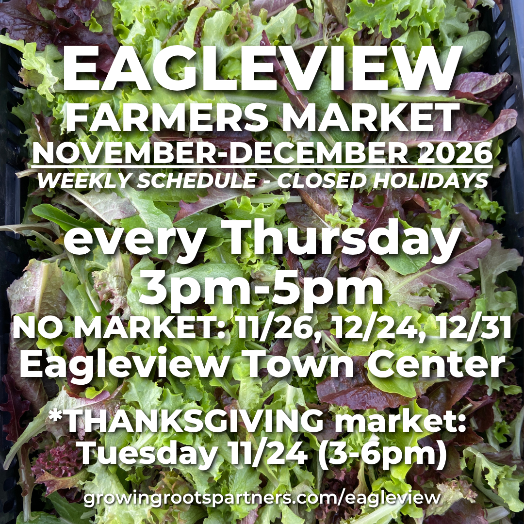 Eagleview Winter Farmers Market Schedule