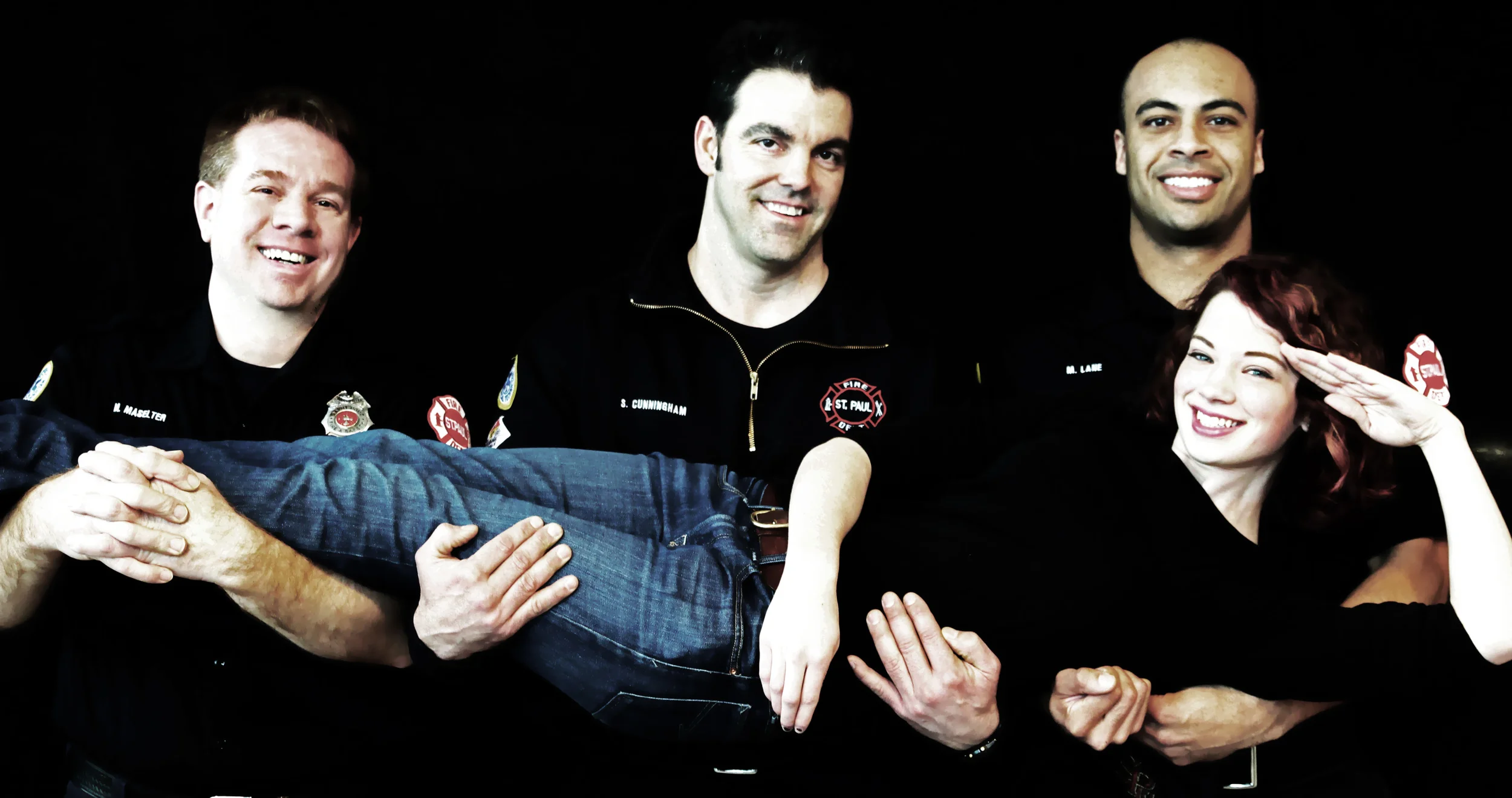 Caroline & firefighters