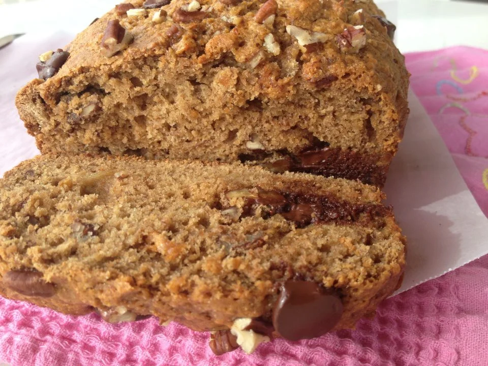 Healthy peanut butter banana bread recipe