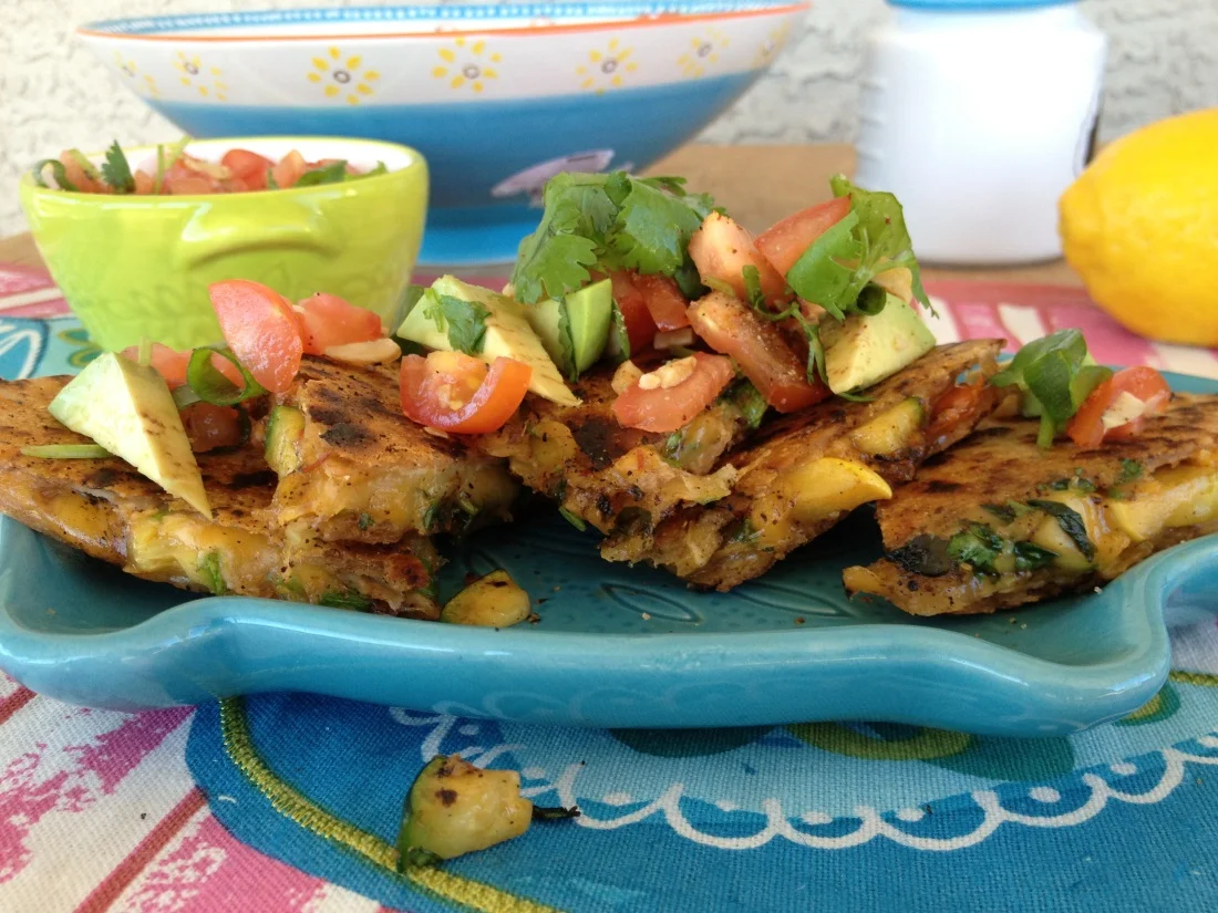 Summer squash quesadillas with queso fresco recipe