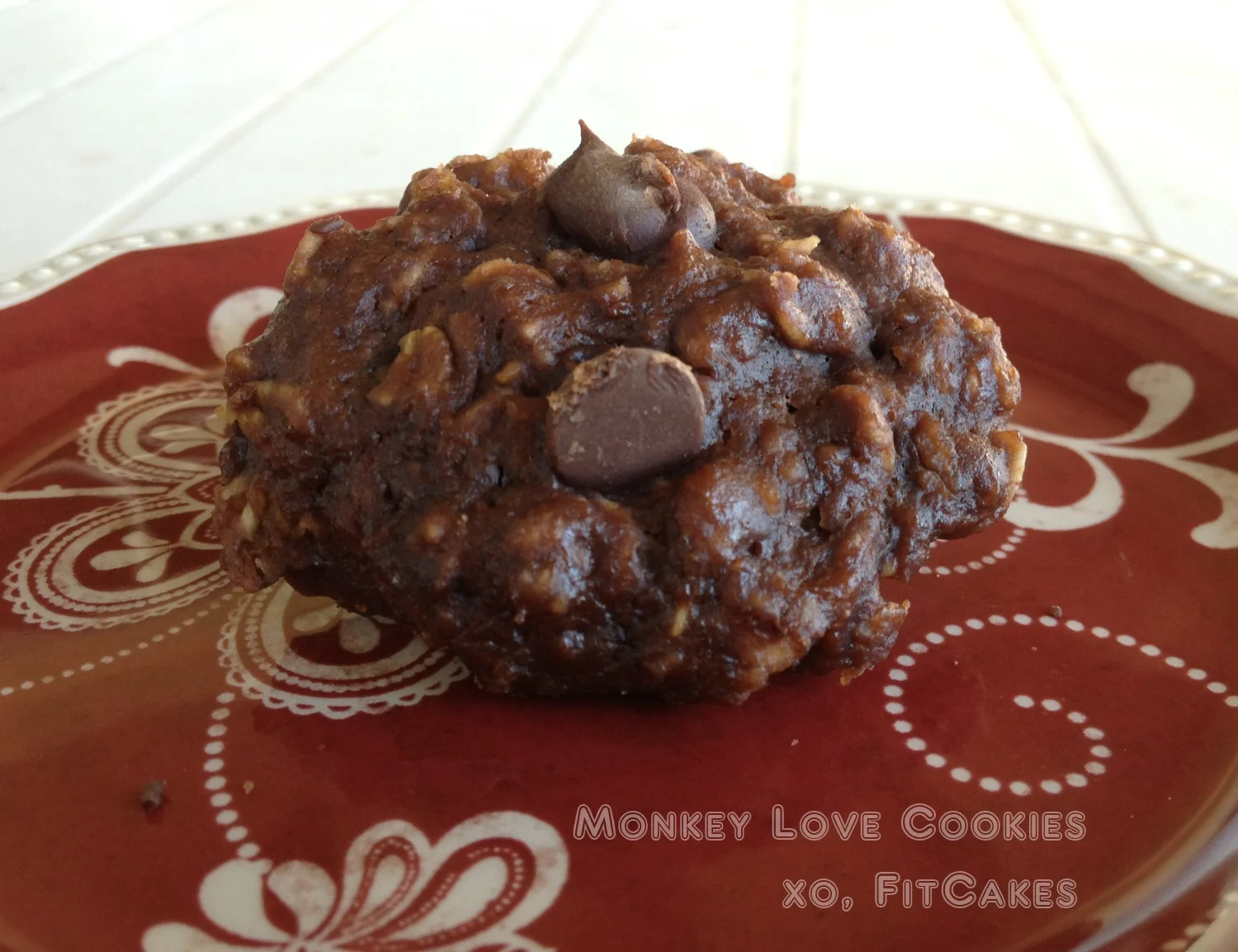 Chocolate Peanut Butter Banana Cookie Recipe - FitCakery.com