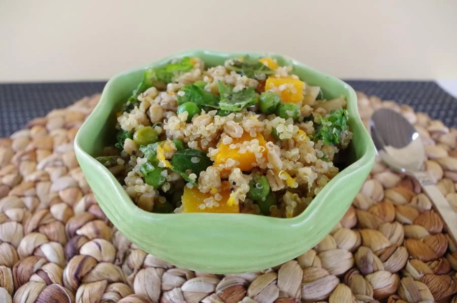 Quinoa + Butternut Squash Bowl - Vegan + Gluten-Free Recipe - FitCakery.com