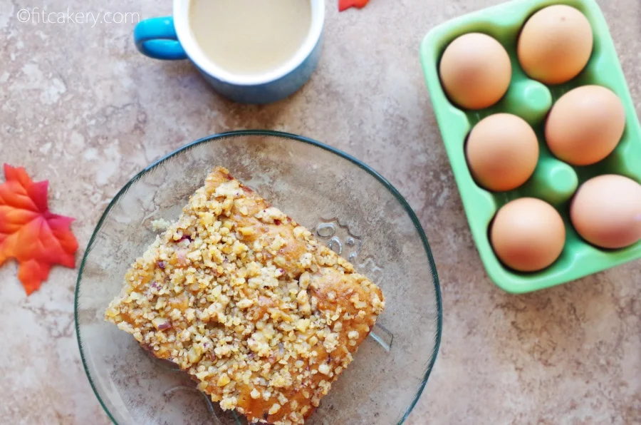 On the holiday baking list: Cranberry Apple Coffee Cake + Walnut Streusel #holidaybaking