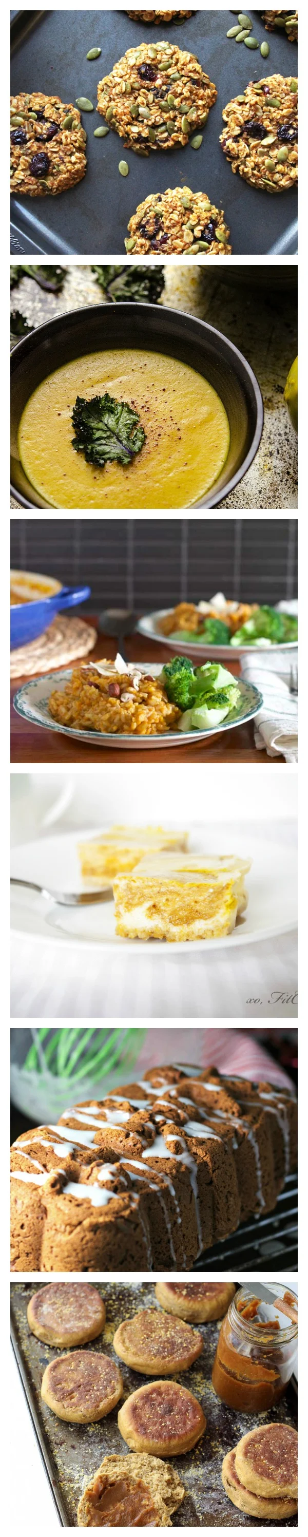 The 6 most deliciously good-for-you recipes with pumpkin from the blogosphere! Can't wait to try them all! #pumpkinrecipes