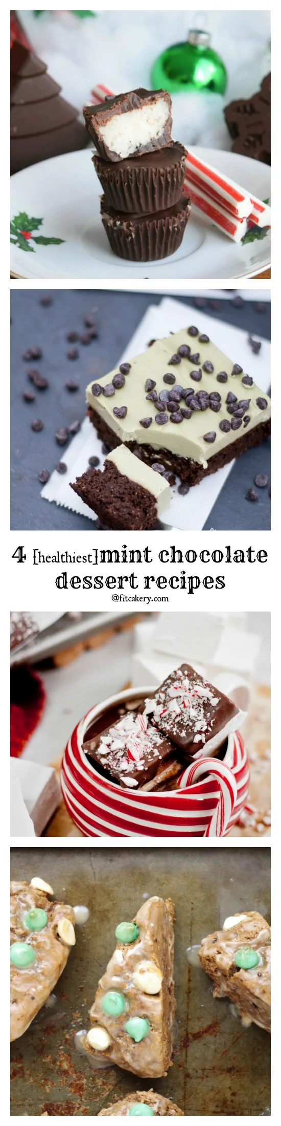 4 of the best ever mint chocolate dessert recipes - because they're secretly healthy! #healthybaking 