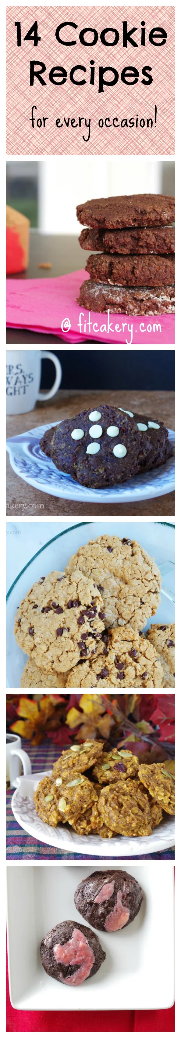 The Best Healthy Cookie Recipes from FitCakery.com! Pin to Save!