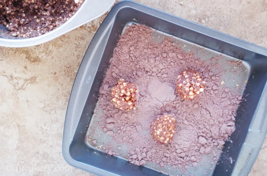 No-Bake Chocolate Power Truffles only taste sinfully delicious! - FitCakery.com