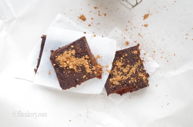 Fudgy, delicious, and healthy brownies - gluten-free and made with beets! - FitCakery.com