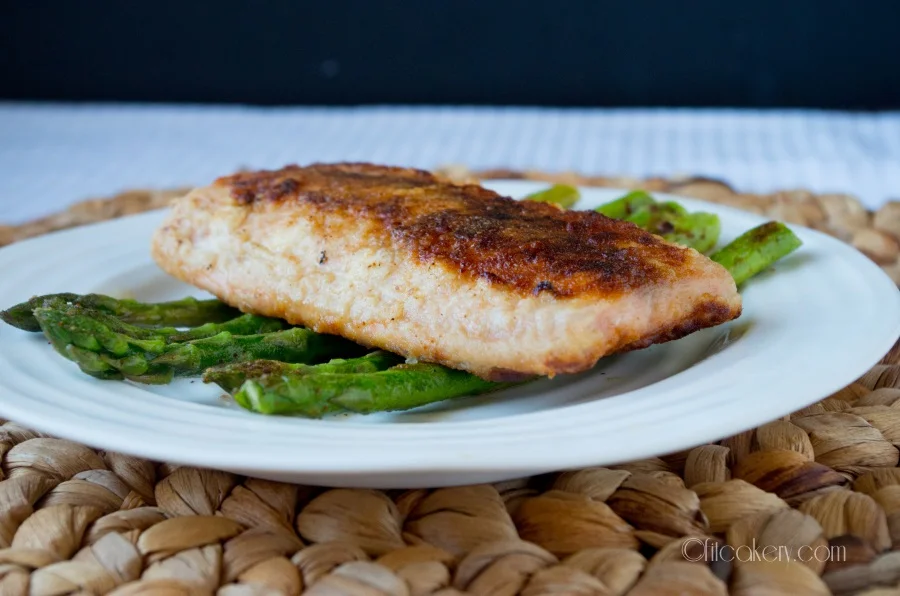 Restaurant-Style Pan-Seared Salmon Fillets Recipe -FitCakery.com