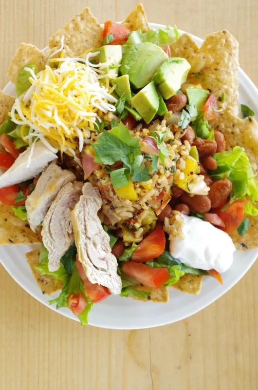 Farmer's Market Burrito Bowl - a quick + healthy weeknight meal - FitCakery.com