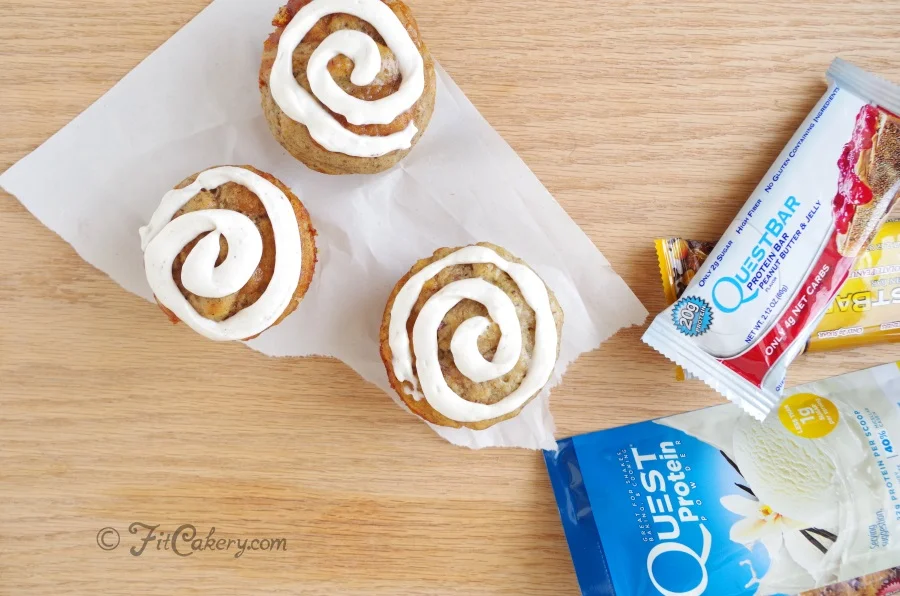 Delicious & Healthy Quest Protein Cinnabuns Recipe - FitCakery.com