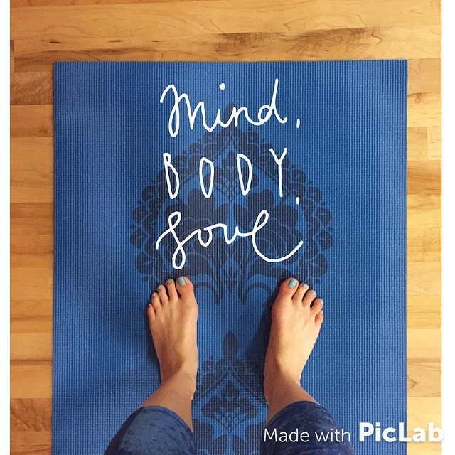 A little yoga (foot) selfie from my instagram @FitCakery!