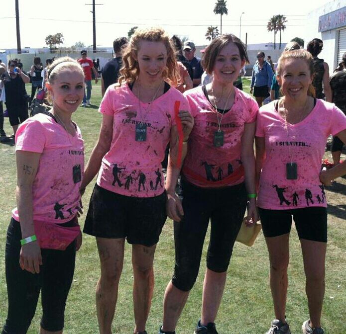 Some of my besties & me, after a muddy (aka awesome) Zombie 5k!