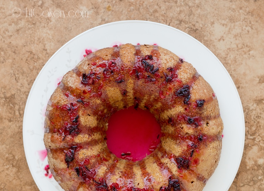 Lemon-Banana & Chia Seed Bundt recipe - vegan-friendly | FitCakery.com