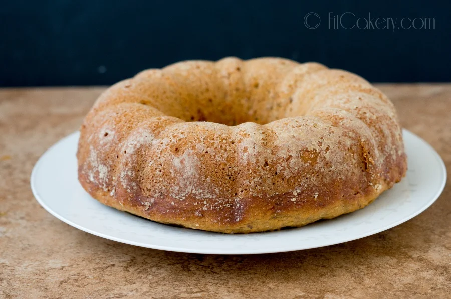 Lemon-Banana & Chia Seed Bundt recipe - vegan-friendly | FitCakery.com