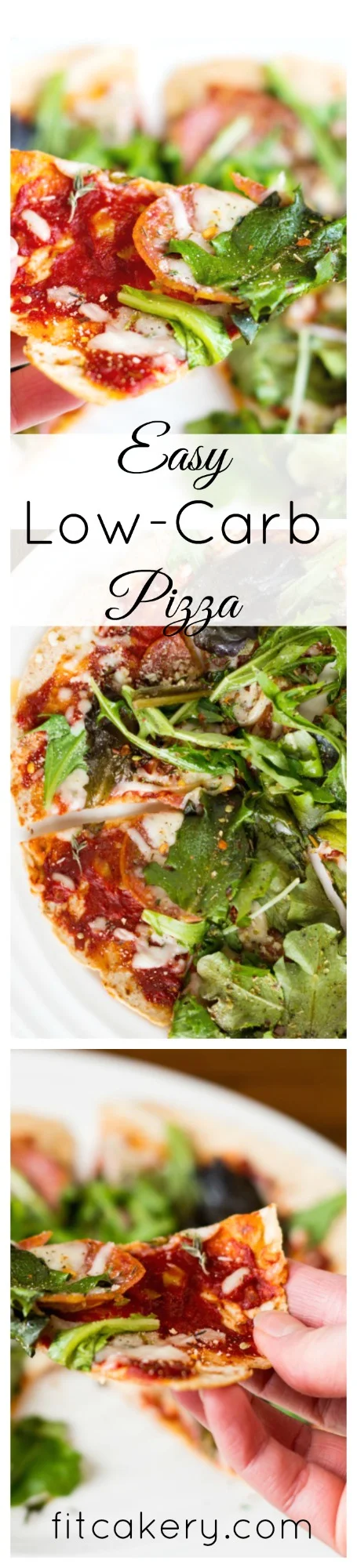 Easy Thin-Crust Pizza {low-carb} | FitCakery.com