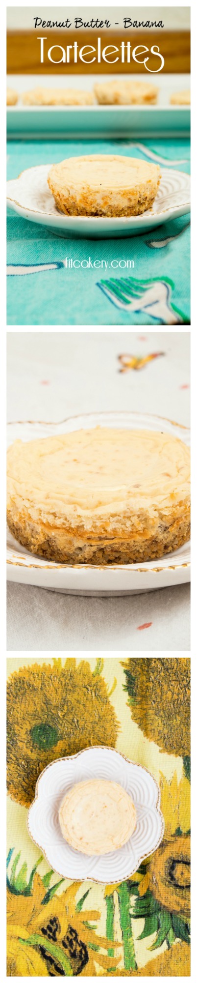 Protein Peanut Butter-Banana Tartelettes | FitCakery.com