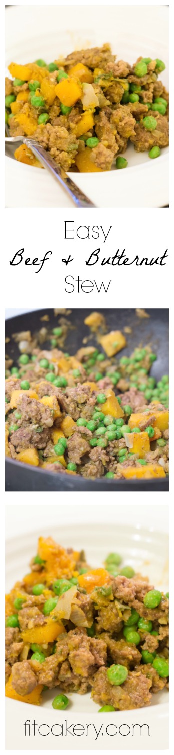 Beef and Butternut Squash Stew | FitCakery.com