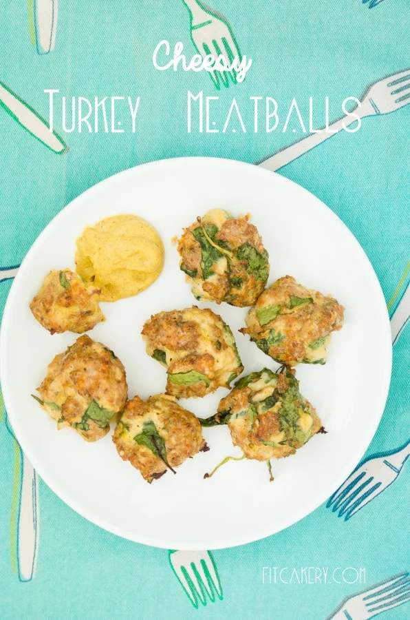 Cheesy Turkey Meatballs {+ Printable Meal Planner} | FitCakery.com