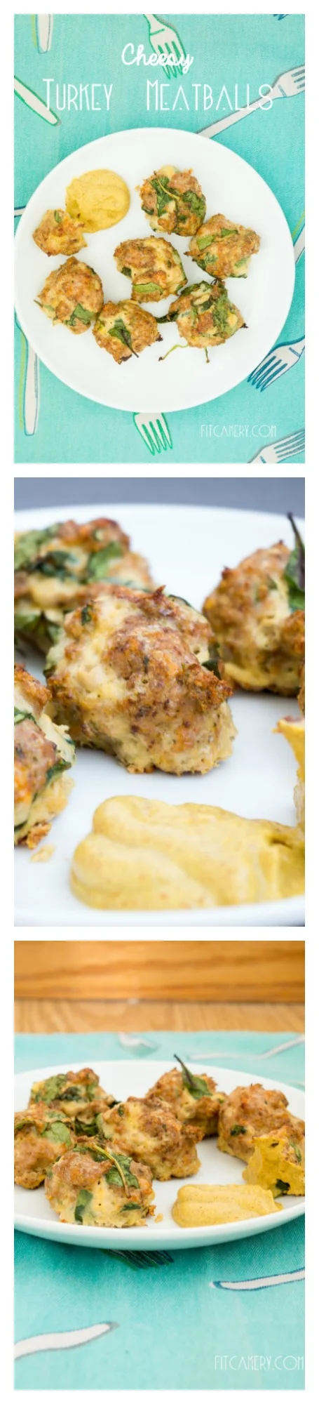 Cheesy Turkey Meatballs {+ Printable Meal Planner} | FitCakery.com
