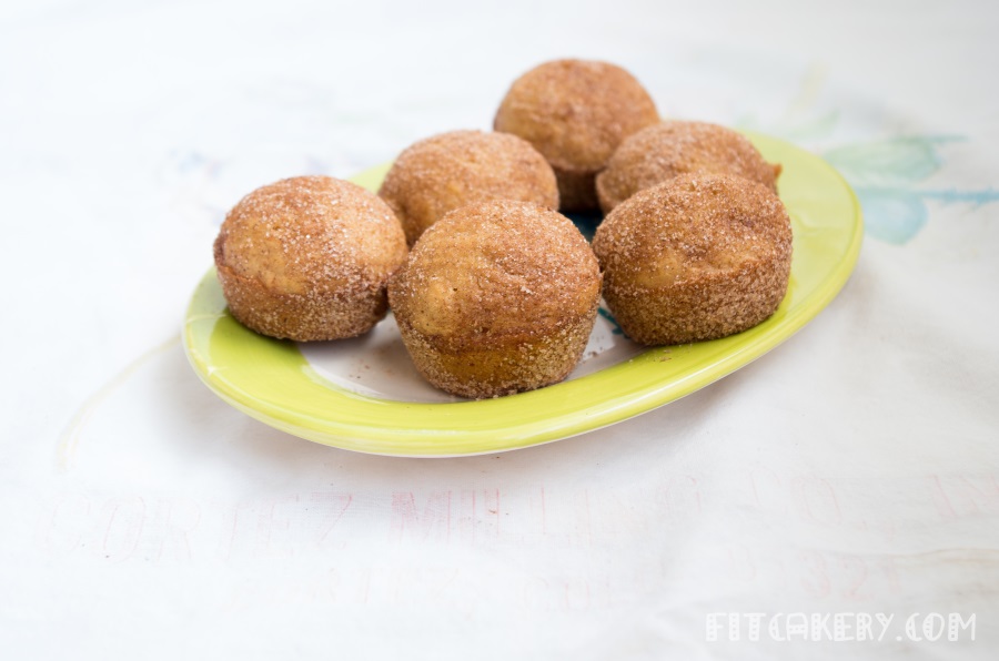 Mini Churro Cupcakes | FitCakery.com