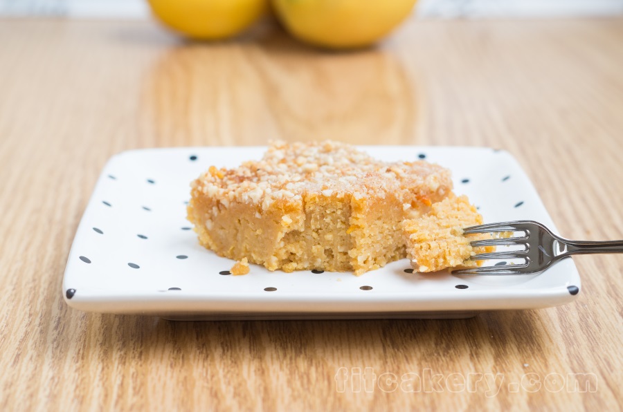 Flourless Lemon-Orange Coffee Cake | Fitcakery.com