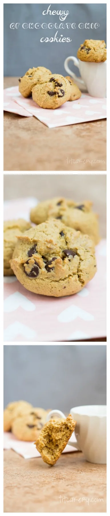 Chewy Gluten-Free Chocolate Chip Cookies | FitCakery.com