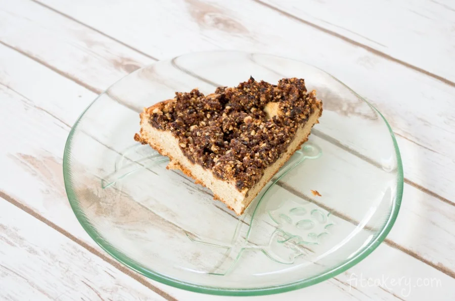 Fig Walnut Coffee Cake | gluten-free, vegan-friendly, high-protein | FitCakery.com