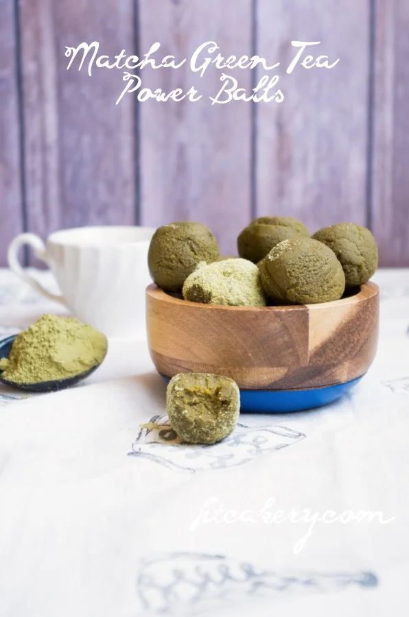 Matcha Green Tea Powerballs | AIP, raw, paleo, gluten-free, vegan | FitCakery.com