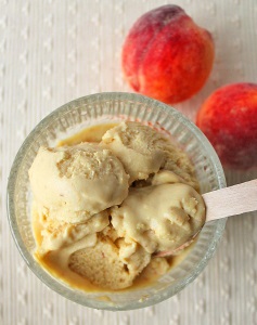 3. Coconut Peach Ice Cream - Delightful Adventures