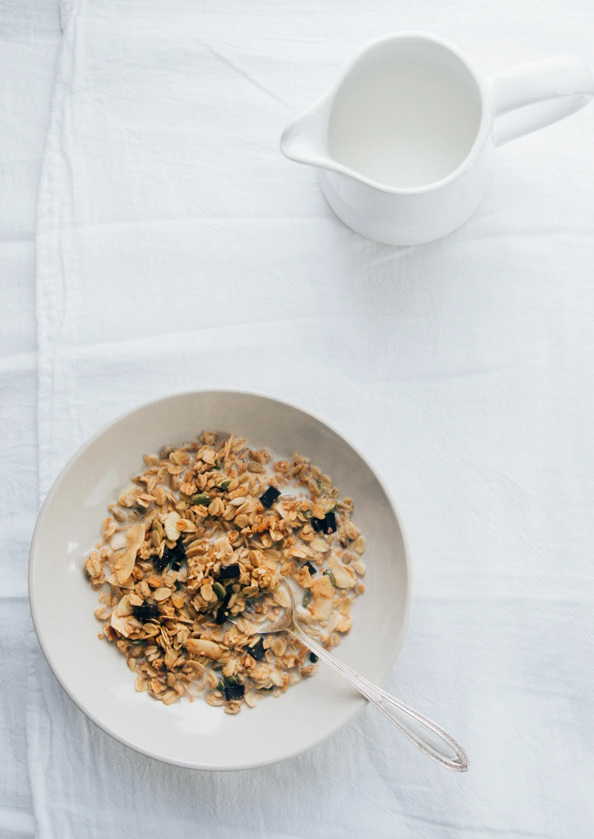 Coconut Granola with coconut, dark chocolate and almonds. / Photo: Melissa DiPalma