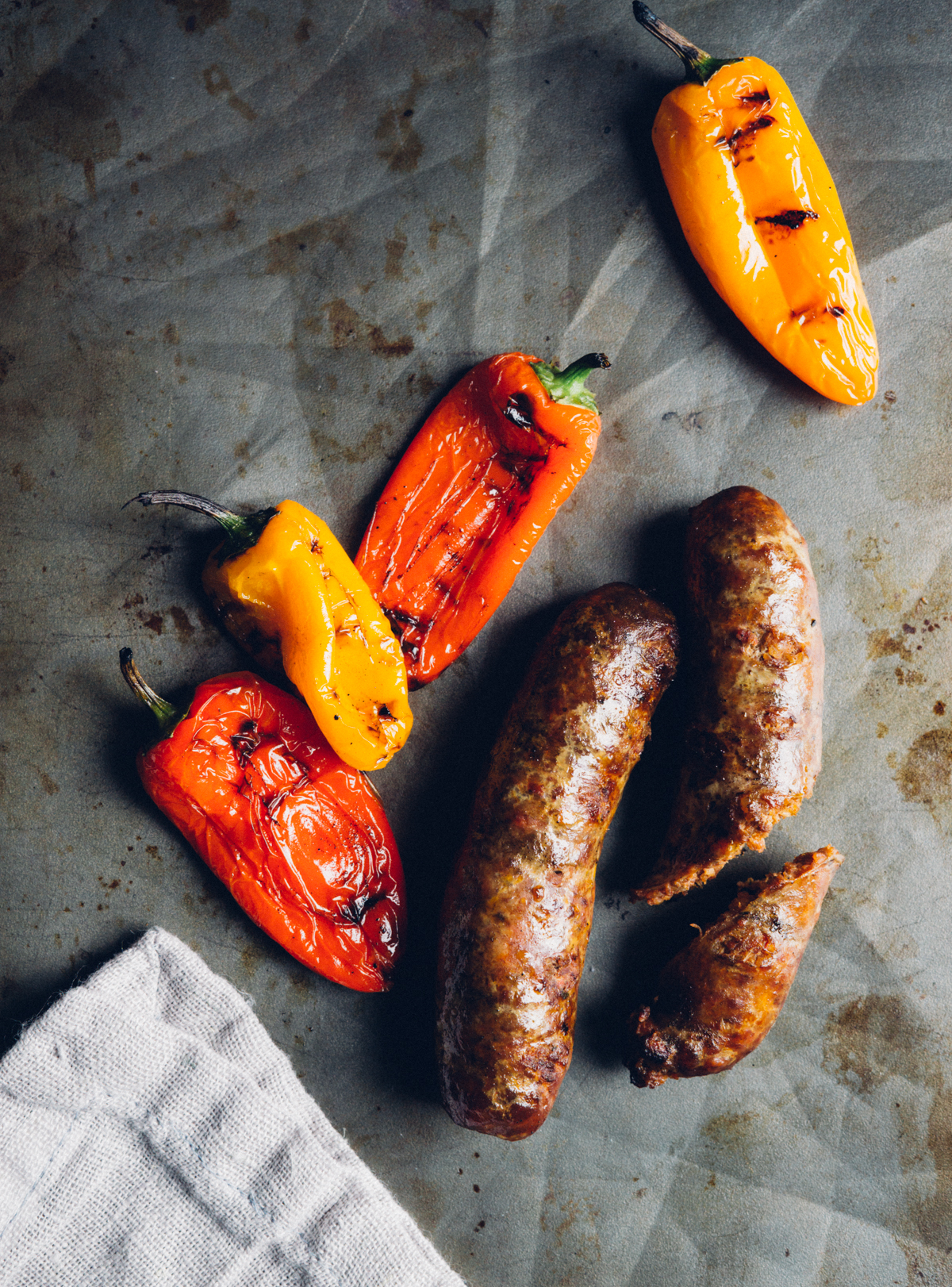 Pork Chorizo - one of 40 types of artisan, handmade sausages made on the farm and available at BPM. Perfect for grilling.