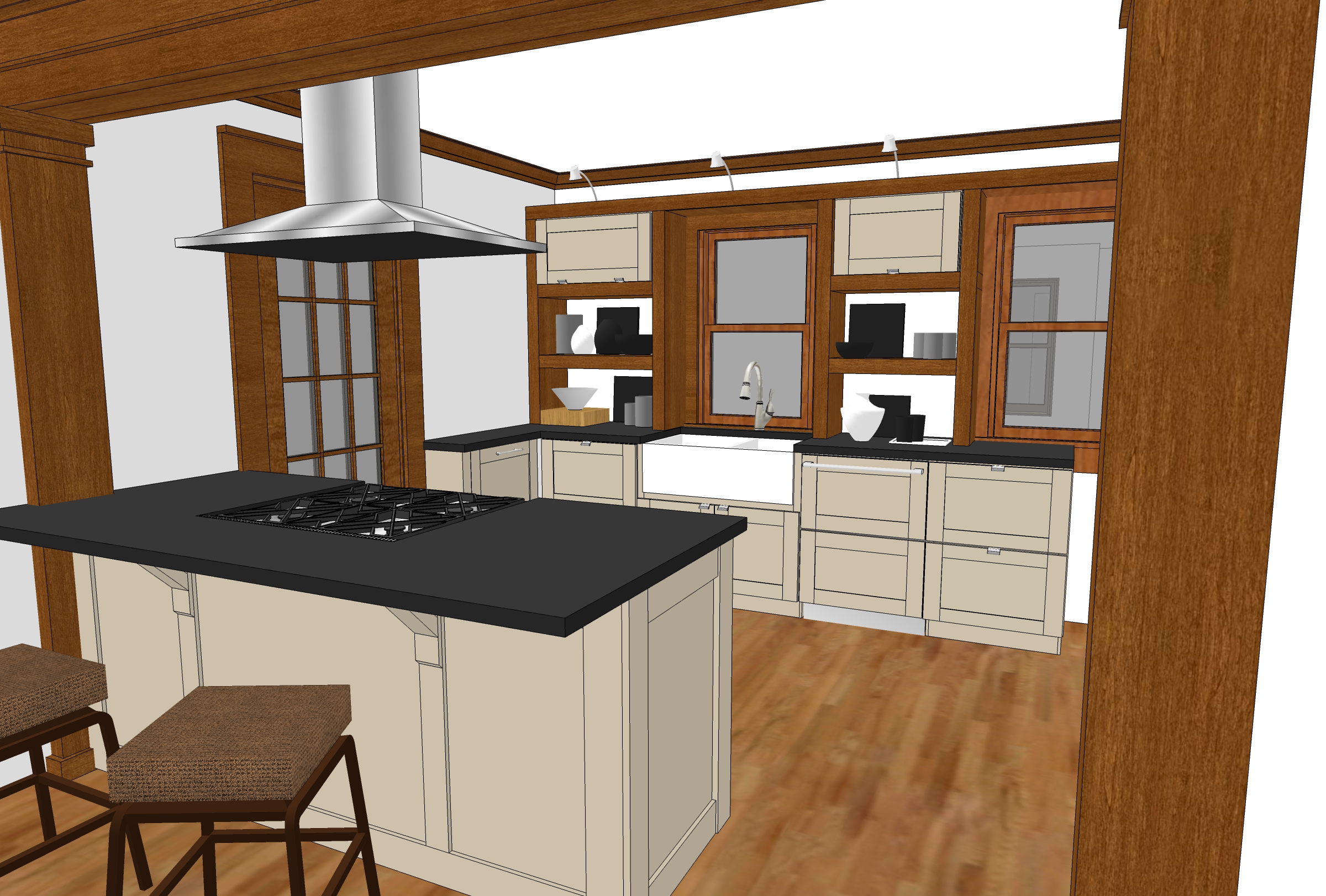 small-house kitchen: design evolution — kjm design studio