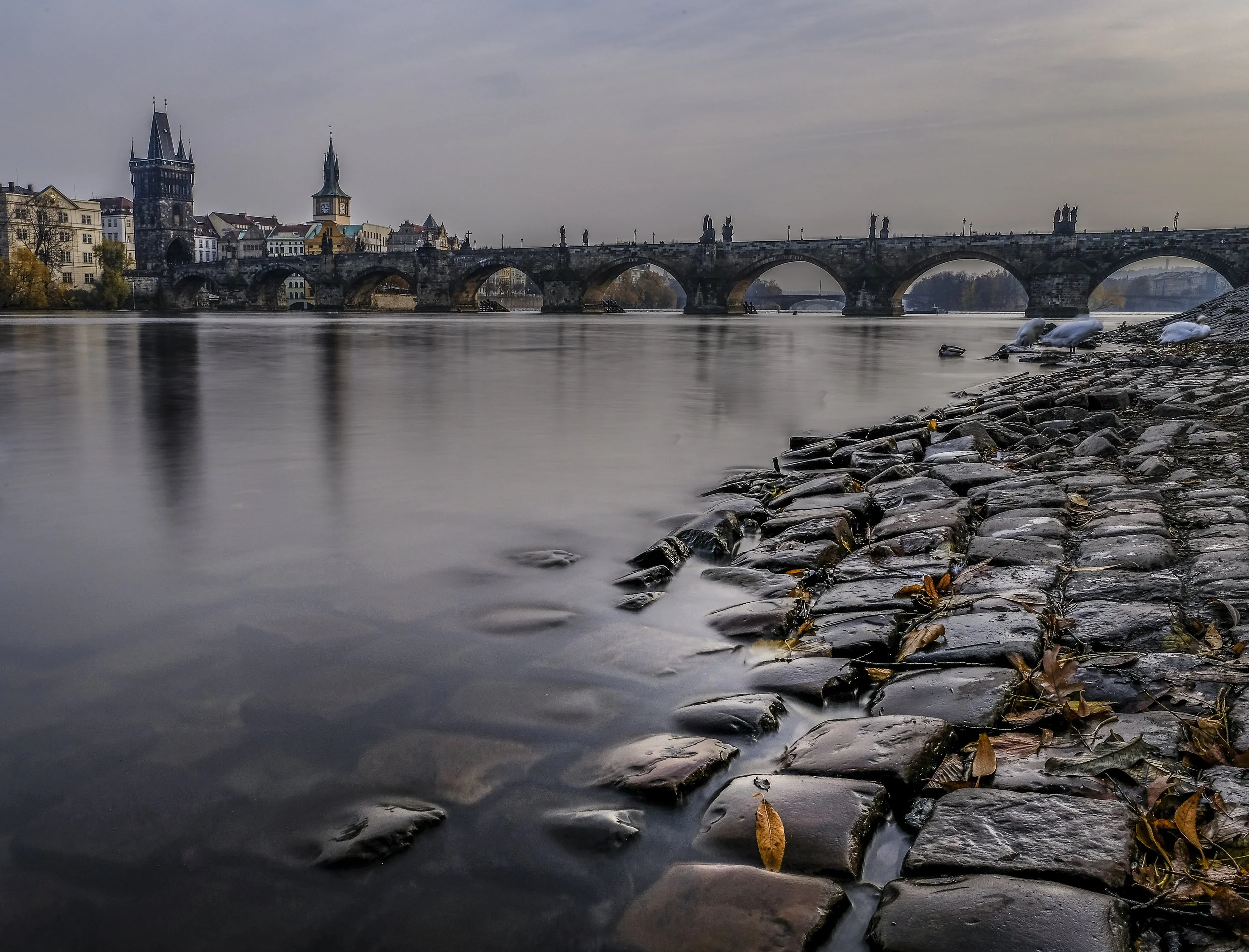 Charles Bridge over Vltava River, Prague