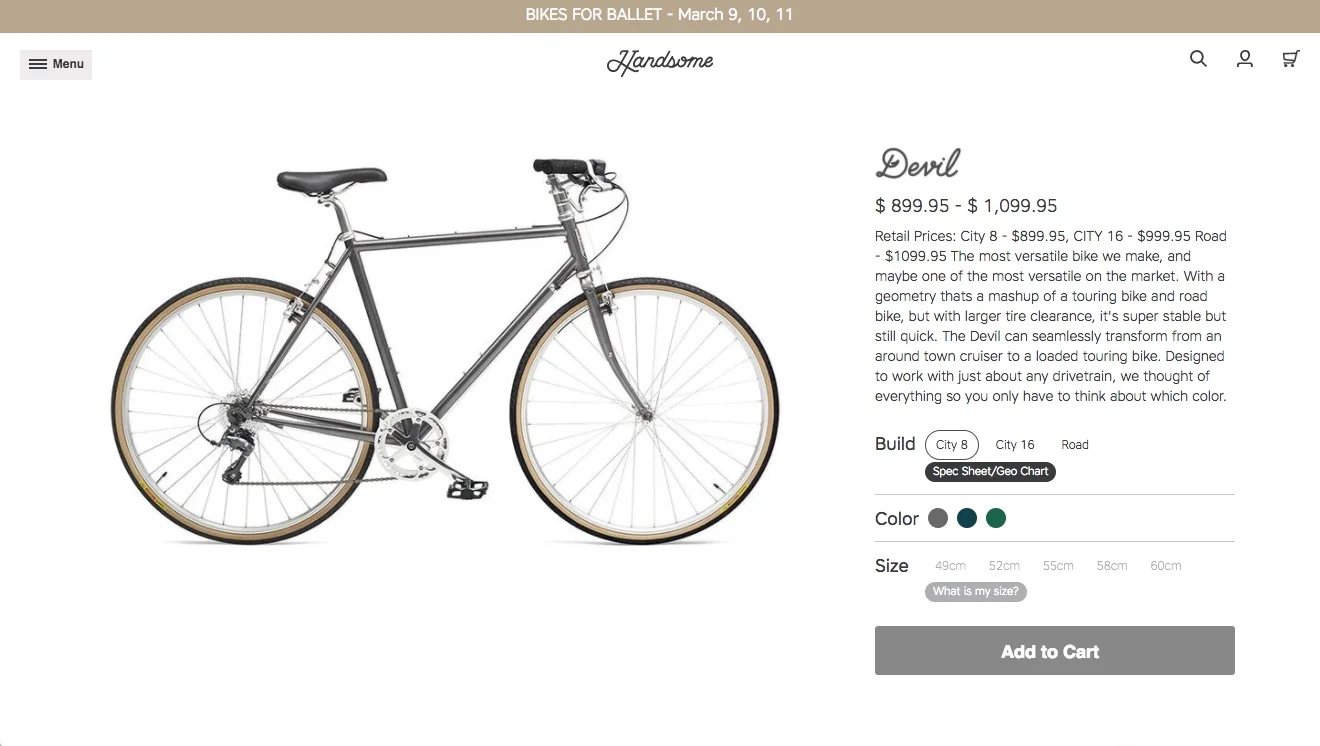 Client: Knock Inc. for Handsome Cycles