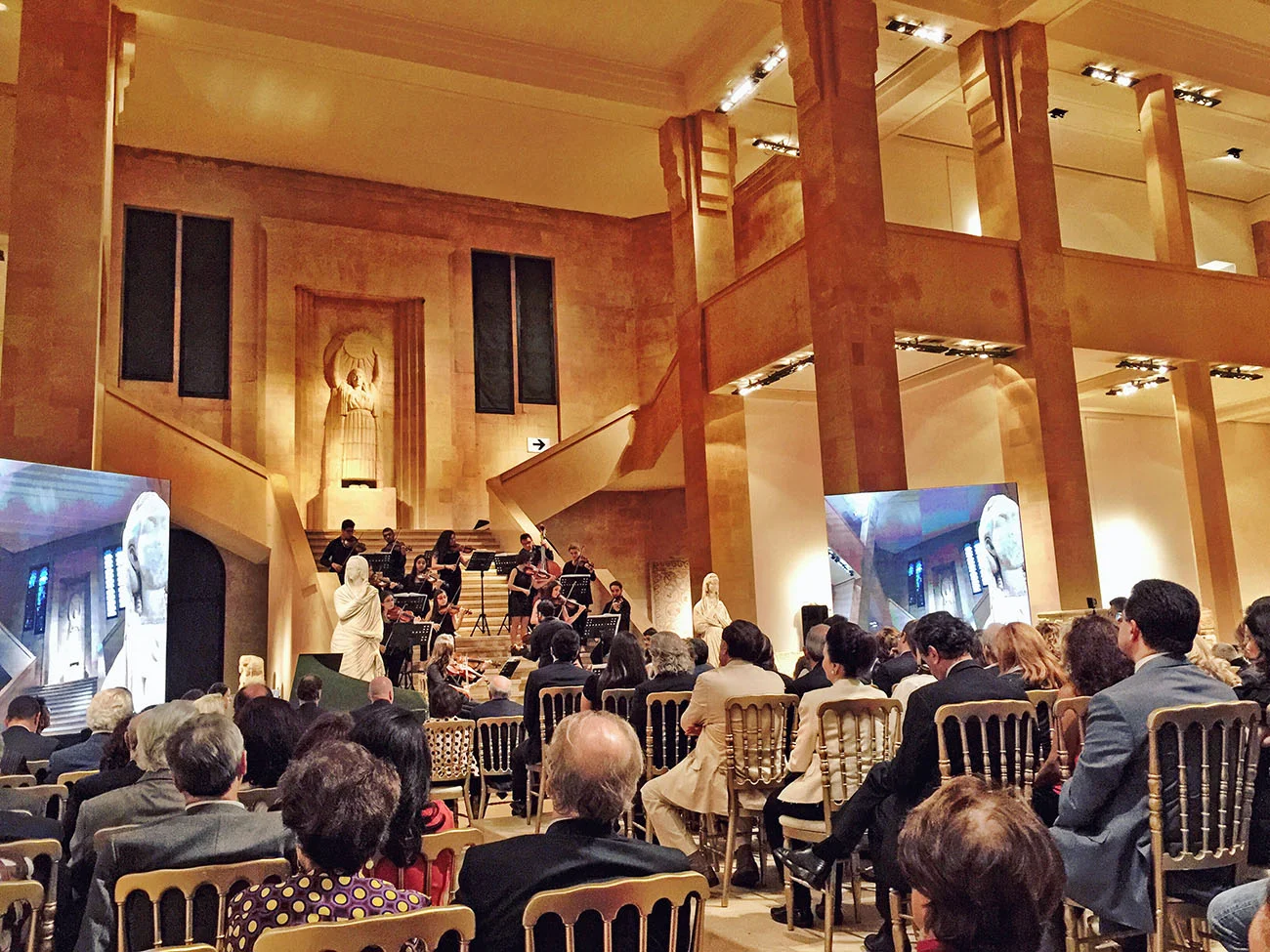 A view of the event