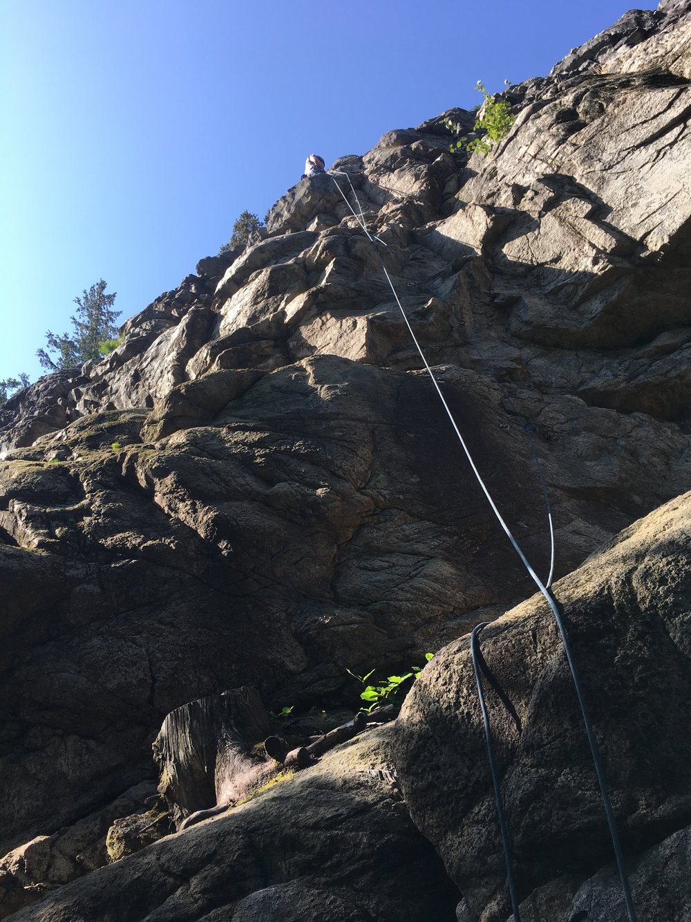 Mike on his first rappel!