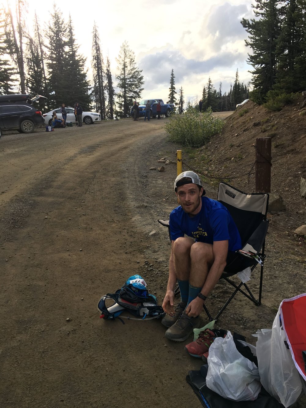 Mike at mile 44—In good spirits