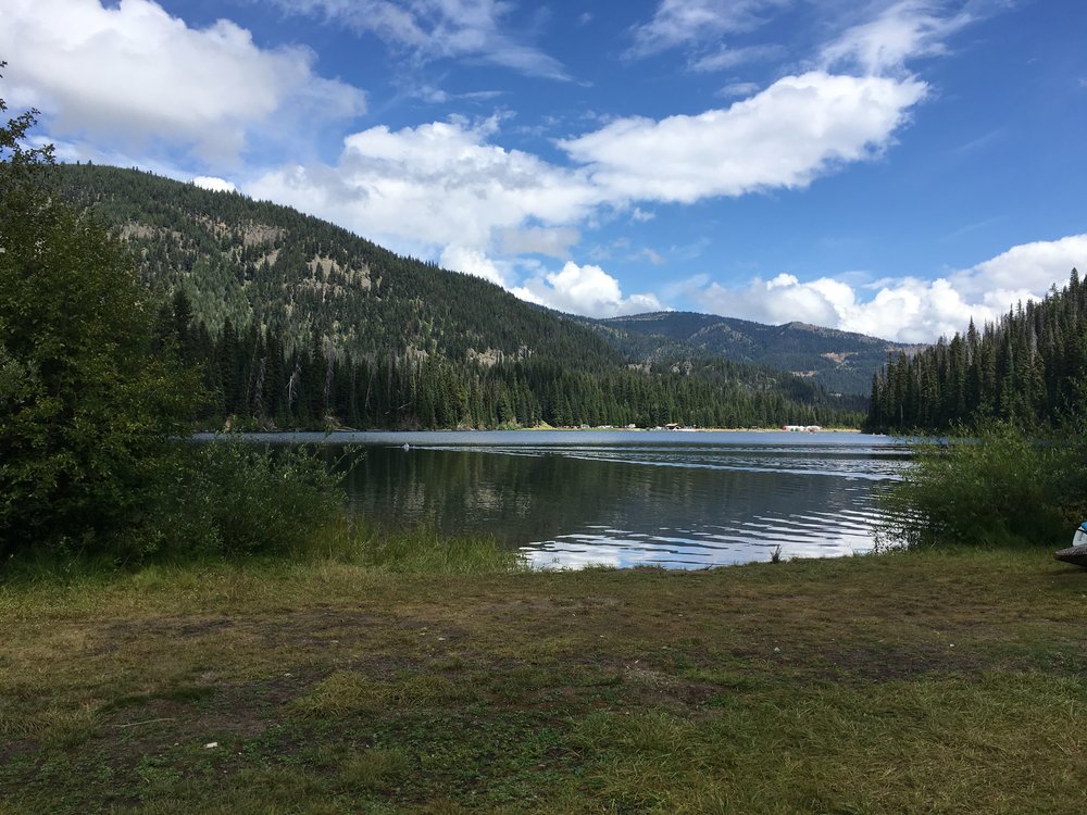 Lightning Lake—The finish of the race in the distance