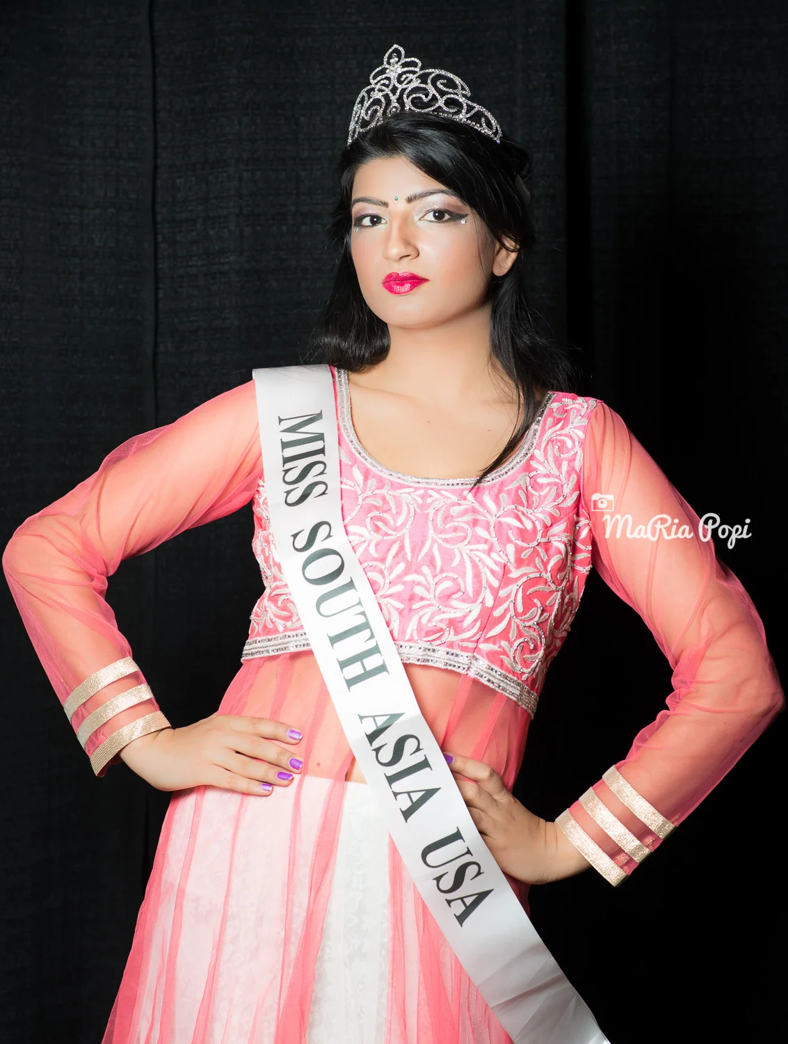 Miss SOUTH ASIA USA 2014 - Veena Gurbani photographed at Michigan International Women's Show, Novi, Mi.