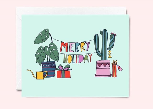 Merry Holiday All! #mockup #kmsurfacedesign #kmillustration #illustration #surfacedesign #christmastree #christmascactus