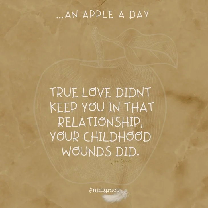 &ldquo;True Love didn&rsquo;t keep you in relationships, your childhood wounds did.&rdquo;

Sometimes we confuse love with longing. We stay in spaces that don&rsquo;t nourish our soul, not because we&rsquo;re deeply in love, but because we&rsquo;re t