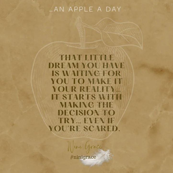 Dream a little dream. 🍎 

#ninigrace #heynini #spiritmessages 
#medium #psychic #spirituality #spiritualteacher #trance #healing #life #love #growth #awareness #mindset #iloveyou #lightworker #universe #blessings  #joy #dailyquotes #quotes #motivati