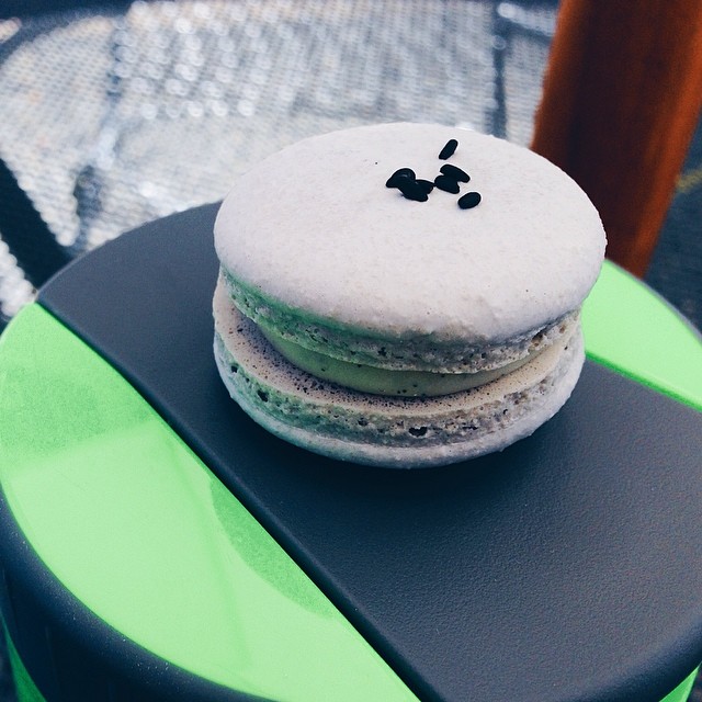We've made something new! #black #sesame #tahitian #vanilla #bean #macarons #themacaronstudio